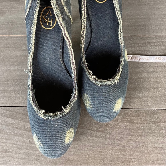 Never worn rare ASH denim pumps 7.5 NWOB - Picture 2 of 8